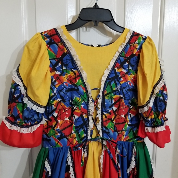 Vintage colorful dress - Picture 2 of 8